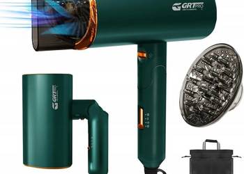 Suszarka do włosów składana podróżna z dyfuzorem jonowa 2200 W GRT PRO
