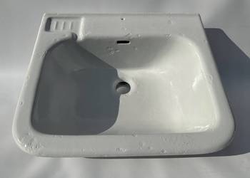 PIĘKNY, STARY ZLEW ŻELIWNY, UMYWALKA Z MYDELNICZKĄ - CIEKAWY