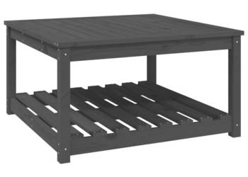 Stolik ogrodowy szary 825x825x45 cm lite drewno sosnowe WM-824143