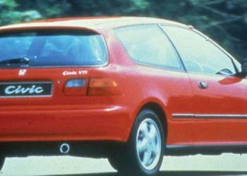 Szyba boczna drzwi, błotnika Honda Civic V 90-96