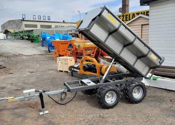 Przyczepa do QUADA 1420 kg z zasilanym elektr. wywrotem hydr