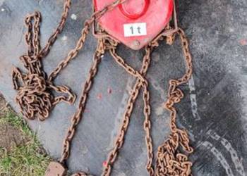 wciągarka łańcuszkowa ręczna jezdna 1t