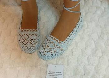 (40) ASOS/ Niebieskie, ażurowe baleriny na szeroką stopę Londynu, NOWE