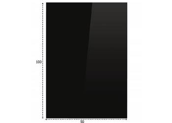 SZYBA HARTOWANA SZKŁO POD PIEC 100X50 GRUBOŚĆ 5mm CZARNA