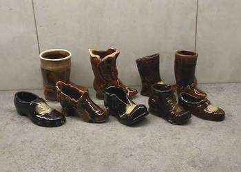 Ceramiczne buty PRL 9 szt