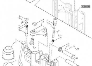New Holland T6090 T6070 Sworzeń 47690690