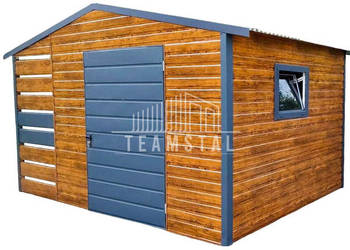 SCHOWEK - DOMEK OGRODOWY 3m x 3m + Wiata 1m. drzwi TS325