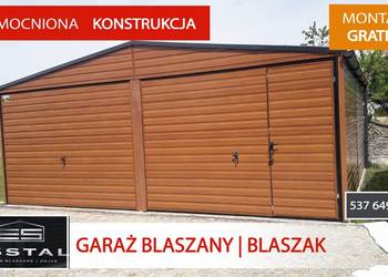 GARAŻ BLASZANY- Złoty Dąb |Wiaty | Garaże | Wiata | 6x5| - ESSTAL-