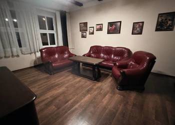 Komplet skórzany czerwień