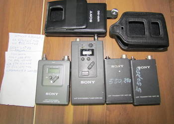 Nadajniki Odbiornik Sony WWR-810 , WRT-8B , WRT-28