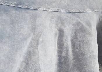 Bawełniana spódnica Cropp S 36 niebieska mini spódniczka fal