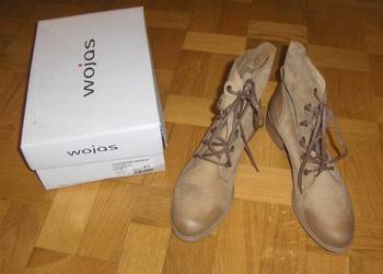WOJAS Damskie trzewiki/botki Beż 41 NOWE