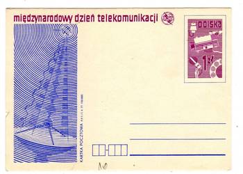 KARTKA POCZTOWA MIĘDZYNARODOWY DZIEŃ TELEKOMUNIKACJI