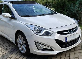 Hyundai i40  lampy LED, Szklany rozsuwany dach, Kolorowa nawigacja GPS+ Au