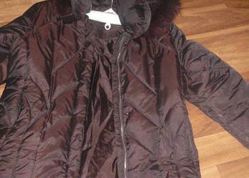 Płaszcz zimowy  rozm 42 lis obszycie