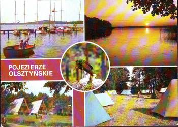 Kartka Pojezieże Olsztyńskie  - Widoki  1988