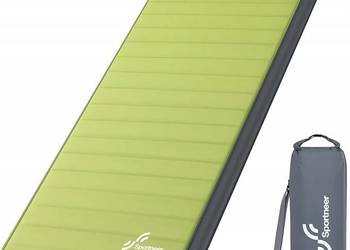 MATA SAMOPOMPUJĄCA MATERAC KEMPINGOWY 198 x 76 x 10 cm ZIELONY