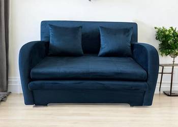 Sofa Jimena Granatowa, Funkcja Spania, Dostawa 0zł!