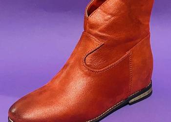 Czerwone damskie botki rozmiar 38 (SKZ20-34)