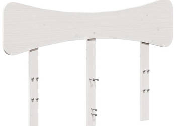 Wezgłowie do łóżka białe 120 cm lite drewno sosnowe WM-844786