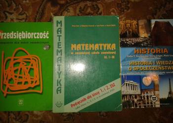 Książki do zawodówki:Matematyka, Historia, Przedsiębiorczość