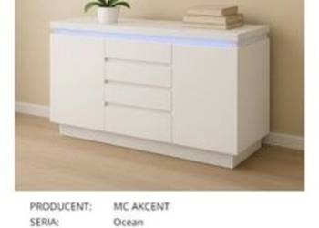 Nowoczesna komoda z podświetlaniem LED, new design model Ocen