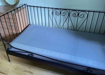Łóżko metalowe MELDAL IKEA z materacem