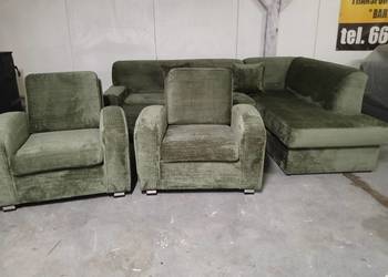 Nowy kpl wypoczynkowy Narożnik z 2 fotelami