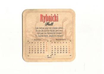 Rybnicki - podstawka do piwa. Nr.2.