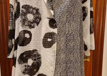 Damska  NARZUTKA koszula  żakiet Joseph Ribkoff XXL/44/16 czarno-szary