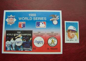 St Vincent 1988 MNH Sport Baby Ruth Baseball