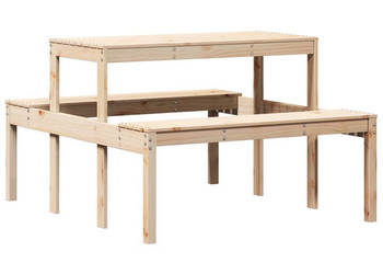 Stół piknikowy 110x134x75 cm lite drewno sosnowe WM-832557