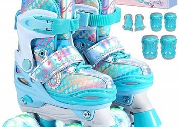 Wrotki Sportneer Dziecięce wrotki wielokolorowy r. 34-37