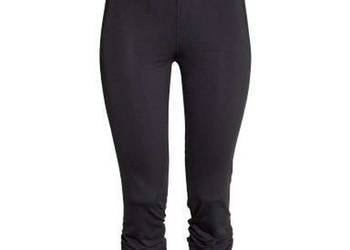 Czarne legginsy spodnie H&M xs 34 sport fitness trening