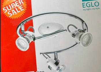 Nowa lampa sufitowa LED Eglo tukon 3 Spirala 3xGU10 Chrom