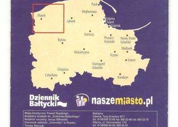 Mapa turystyczna - Powiat słupski Mapa turystyczna - Powiat słupski