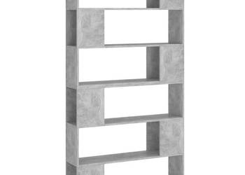 Regał na książki/przegroda szarość betonu 100x24x188 cm WM-3082075