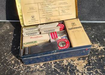 STARA Z EPOKI APTECZKA SAMOCHODOWA DKW IFA OPEL FORD NSU ADLER MERCEDES BSA