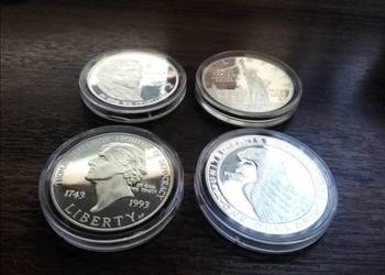 1 dolar USA srebro - Madison, Statua Wolności, Jefferson, Los Angeles