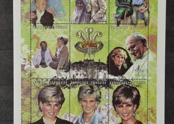 Znaczki. Papież Jan Paweł II i Diana Togo II ** Ks Chr. 242