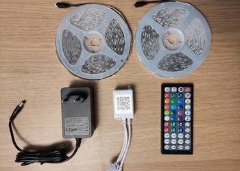 Taśma LED RGB 5050 15M Aplikacja Zestaw Pilot