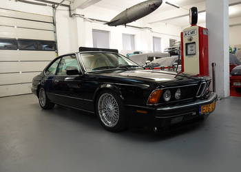 BMW 635 CSi (1987) E24, 3.5 l, czarne, waniliowe wnętrze, doinwestowane