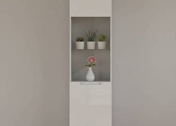 Witryna biała połyski SELENE 25