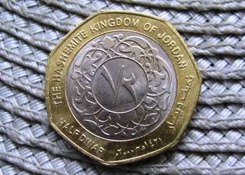 Jordania 1/2 Dinara 2000r