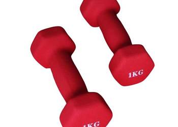 hantelka 1 kg X-sport- czerwony 2 szt.