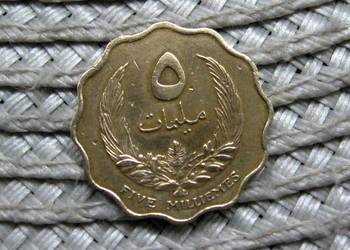 Libia 5 Milimów 1965r