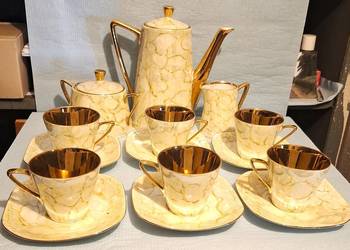 Porcelanowy Zestaw do Kawy - Herbaty "Marmurek"
