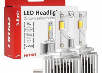 Żarówki Samochodowe LED D-Basic D1S D1R 6000K Canbus AMIO 70W komplet