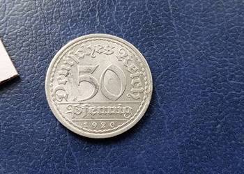 Stare monety 50 fenig 1920 A Niemcy Stare monety 50 fenig 1920 A Niemcy