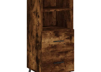 Szafka przydymiony dąb 345x34x90 cm materiał drewnopochodny WM-828689